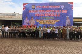 Wakapolda Bengkulu Pimpin Apel Gelar Pasukan Operasi Keselamatan Nala 2026