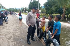 Polres Lebong Laksanakan KRYD dan Pengamanan di Objek Wisata Irigasi Sungai Ketahun
