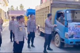 Wujudkan Kepedulian Polri, Polres Aceh Timur Salurkan Bantuan Logistik Kapolri ke 14 Titik Pengungsian Banjir