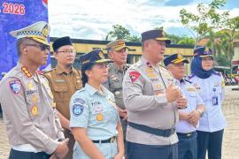 Perkuat Sinergi Lintas Sektor, Jasa Raharja Bengkulu Hadiri Apel Gelar Pasukan Operasi Keselamatan Nala 2026