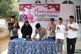 Kapolda Bengkulu Resmikan Masjid Fatma