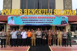 Polres Bengkulu Selatan Gelar Apel Siaga Kamtibmas, Siap Amankan Ramadan 1447 H