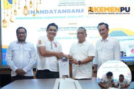 BPJN Bengkulu melalui PPK 1.2 Provinsi Bengkulu resmi menandatangani kontrak pekerjaan Paket Penanganan Longsoran di Ruas Bintunan–Lais, Kabupaten Bengkulu Utara, Kamis 12 Maret 2026