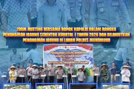 Polres Mukomuko Ikuti Zoom Meeting Kapolri dan Laksanakan Penanaman Jagung Serentak Kuartal I Tahun 2026