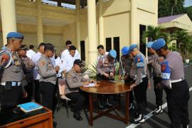 Polda Bengkulu Gelar Pengecekan Pemegang Senpi Dinas Terhadap Personel Polda Bengkulu