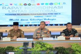 Kapolda Bengkulu Gelar Rakor Lintas Sektoral Operasi Ketupat Nala 2026, Polda Bengkulu Siapkan 2.141 Personel