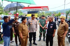Kapolres Lebong Bersama Forkopimda Sidak SPBU dan Pangkalan LPG