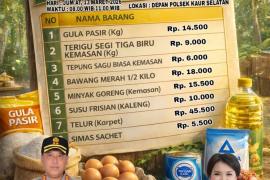Polres Kaur Gelar Pasar Murah, Bantu Masyarakat Dapatkan Sembako Terjangkau