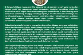 Prof Rohimin: Obligasi Syariah Berwawasan Sosial Dorong Perekonomian dan Kemaslahatan Umat