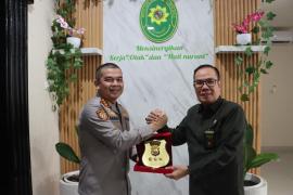 Kapolresta Bengkulu Kunjungi Pengadilan Negeri, Pererat Silaturahmi Antar Lembaga