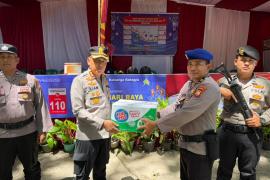 Kapolres Kaur Cek Pos Pelayanan dan Pos Pengamanan, Pastikan Kesiapan Personel dalam Pelayanan Idul Fitri 1447 H