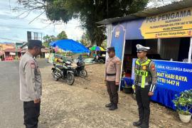  Polres Kepahiang Laksanakan Kryd Di Pospam Kabawetan, Arus Balik Terpantau Lancar