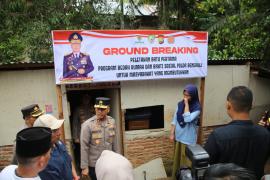 Ground Breaking Bedah Rumah ke-74, Polda Bengkulu Perkuat Kepedulian Sosial untuk Masyarakat