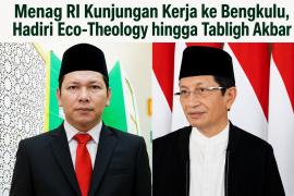 Menag RI Kunjungan Kerja ke Bengkulu, Hadiri Eco-Theology hingga Tabligh Akbar