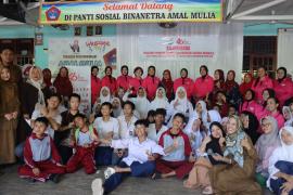 Berbagi Kasih di Hari Jadi YKB ke-46, Bhayangkari Daerah Bengkulu Sambangi Panti Sosial Bina Netra Amal Mulia