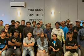 Perkuat Sinergi Informasi, Satgas Damai Cartenz Jalin Silaturahmi dengan Wartawan di Timika