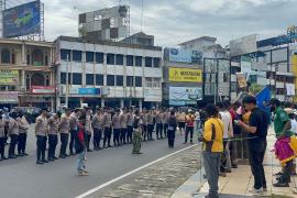 Polresta Bengkulu Laksanakan Pengamanan Aksi Damai Ikatan Mahasiswa Papua