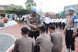 Bid Propam Polda Bengkulu Gelar Penegakan Disiplin Personel di Polres Rejang Lebong
