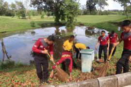 Wujudkan Lingkungan ASRI, Kapolda Bengkulu Pimpin Korve Bersama 300 Personel di Lapangan Golf Merah Putih
