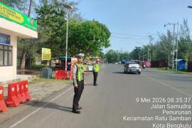 Polresta Bengkulu Tempatkan Personel di Pos Pam Pantai Panjang