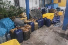 Barang Bukti  Ribuan Liter Bio Solar 
