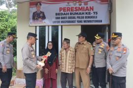 Kapolda Bengkulu Resmikan Bedah Rumah ke-73