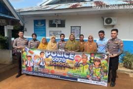 Ditlantas Polda Bengkulu Gelar Police Goes to School di SMPN 24