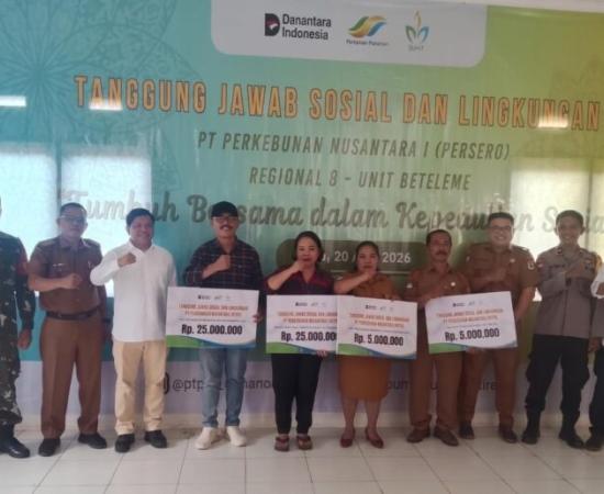 Holding Perkebunan Nusantara Pererat Silaturahmi dengan Warga Po’ona melalui Program TJSL PTPN 1 Regional 8