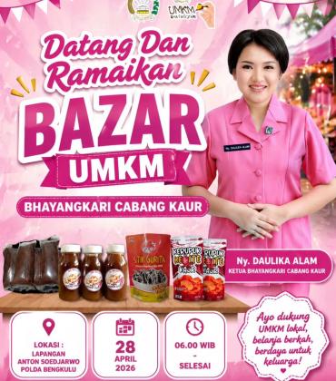 Ketua Bhayangkari Cabang Kaur, Ny. Daulika Alam