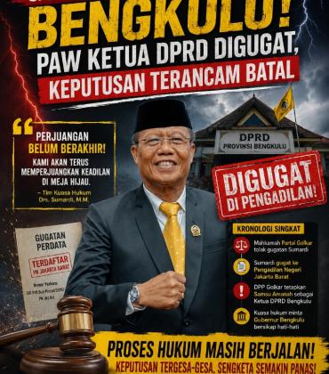 Ketua DPRD Provinsi Bengkulu Drs. Sumardi, M.M. 