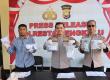 Kapolresta Bengkulu Pimpin Press Release Narkotika, Amankan 7 Orang Tersangka