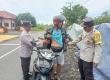 Personel Polres Rejang Lebong  melaksanakan kegiatan pemeriksaan senjata tajam (sajam) dan senjata api 