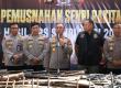 Polda Sumsel Musnahkan Ratusan Senjata Api Hasil Ops Senpi Musi 2026